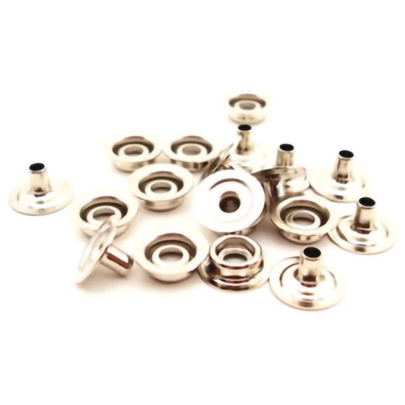 Snaps, 3/8" Male with Rivets, 100/Pkg